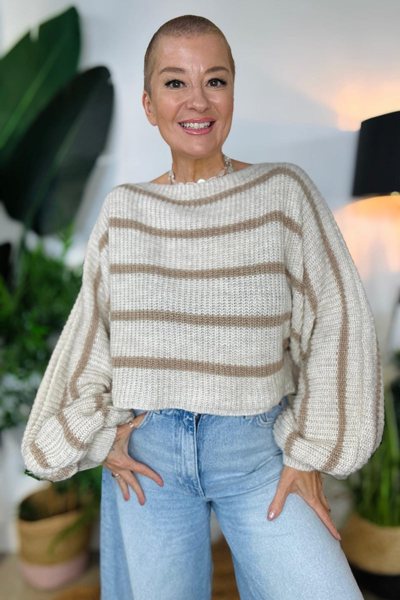 Sweetie Balloon Sleeve Knitted Jumper - PRE-ORDER