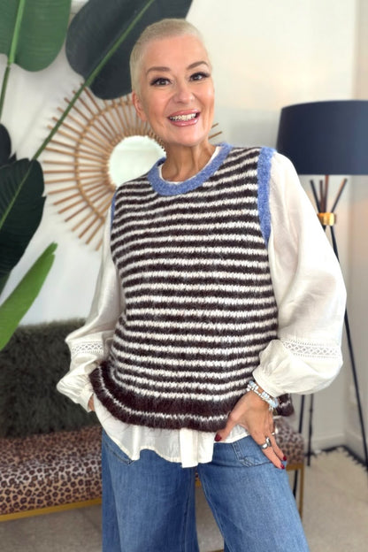 Stripe Knitted Tank