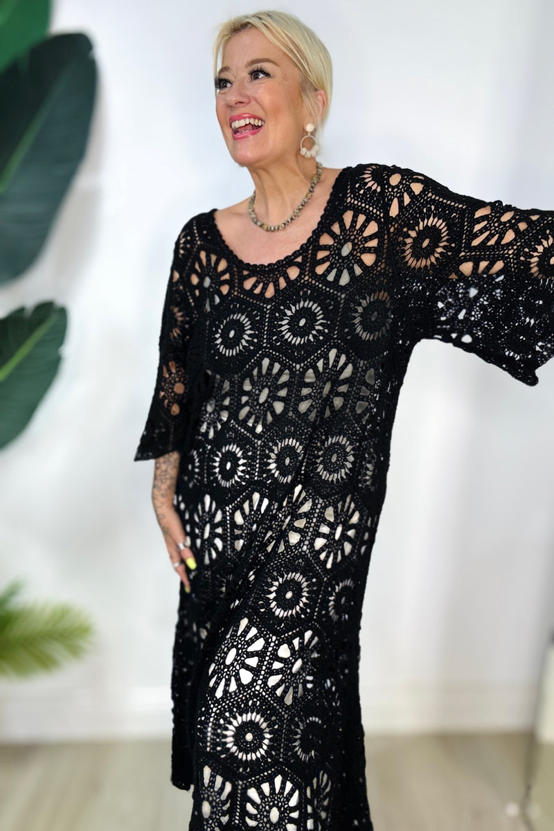 Crochet Midi Dress