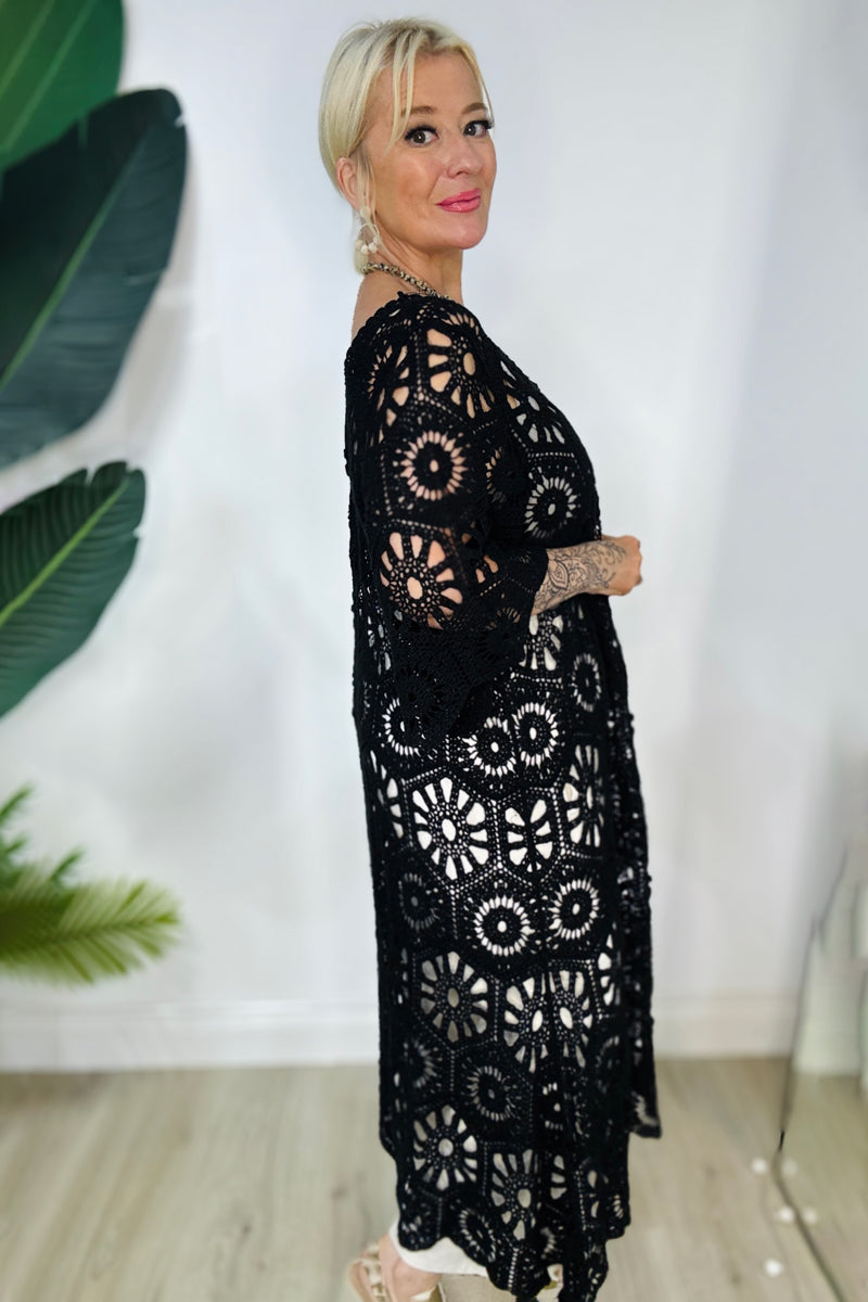 Crochet Midi Dress