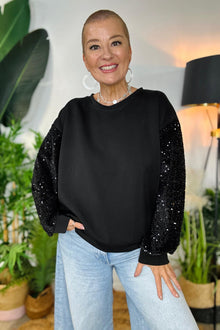 Sparkle Sleeve Sweatshirt - PRE-ORDER