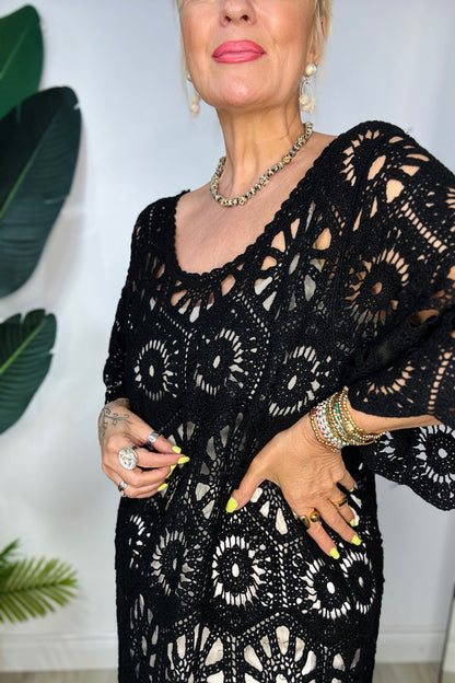 Crochet Midi Dress