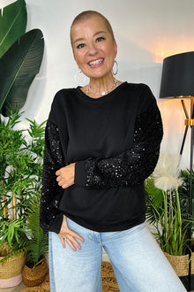 Sparkle Sleeve Sweatshirt - PRE-ORDER