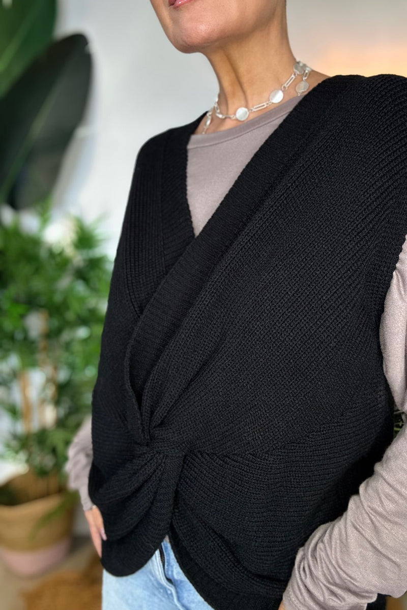 Twist Front Sleeveless Knit - PRE-ORDER