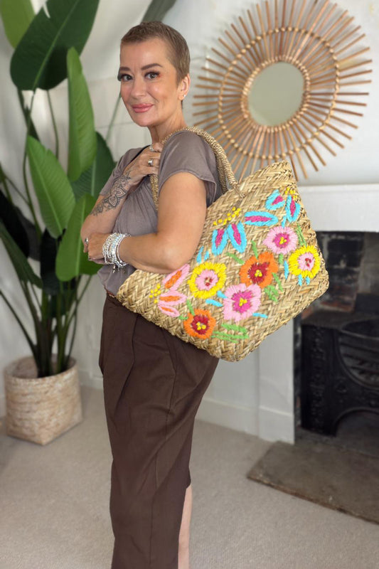 Botanic Bloom Basket Bag