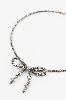 My Doris Silver Bow necklace