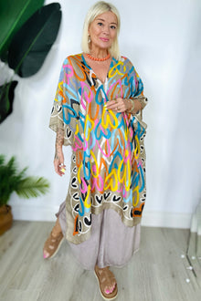 Heart Silk Mix Kaftan