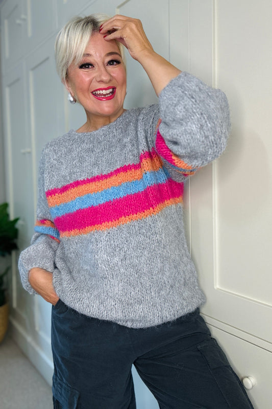 Amelia Bright Stripe Jumper