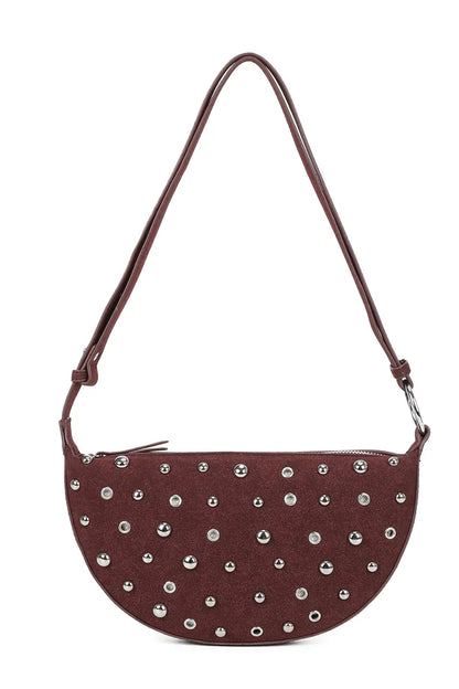 Half Moon Stud Bag