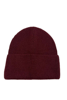 burgundy beanie hat