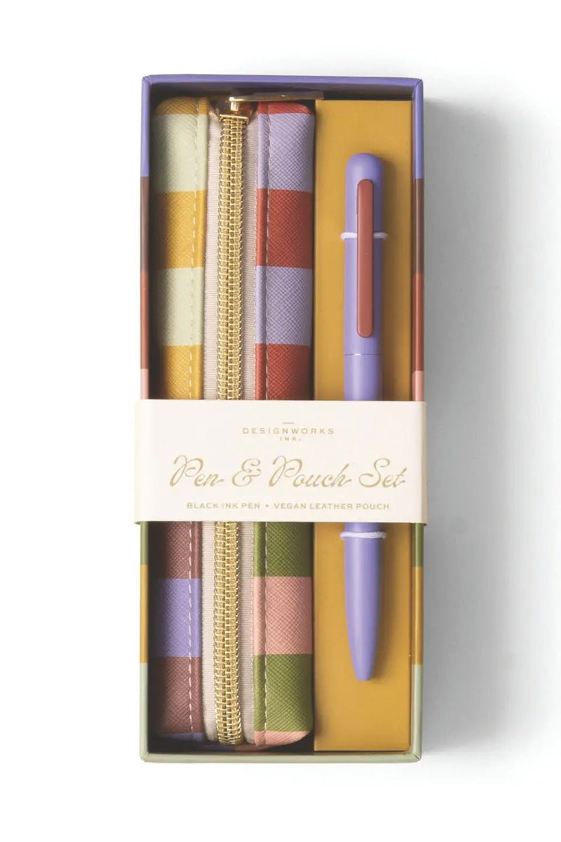 Designworks Ink Pen & Pouch Set - Bold Stripe