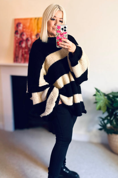 Monica Oversized Stripe Jumper