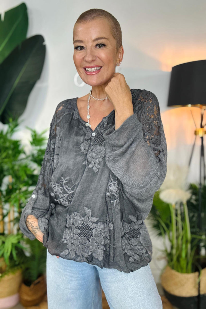 Gracie Floral Lace Top - PRE-ORDER