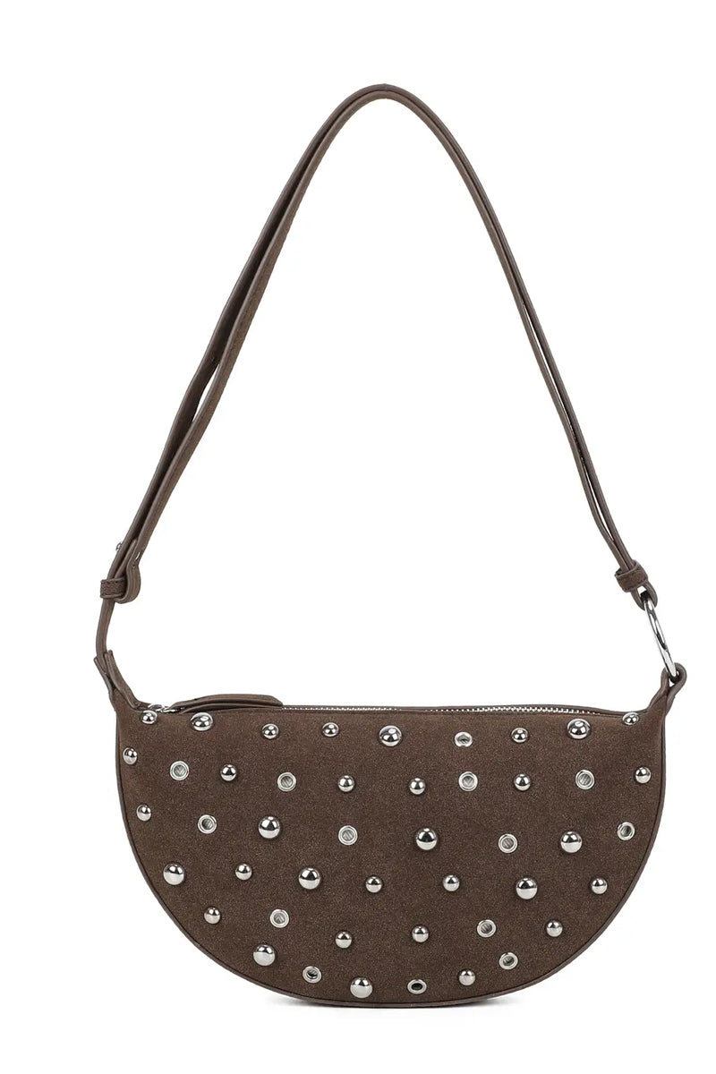 Half Moon Stud Bag