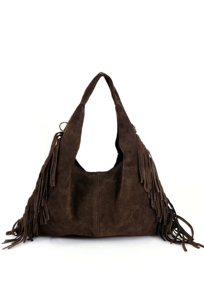 Fringe Suede Grab Bag