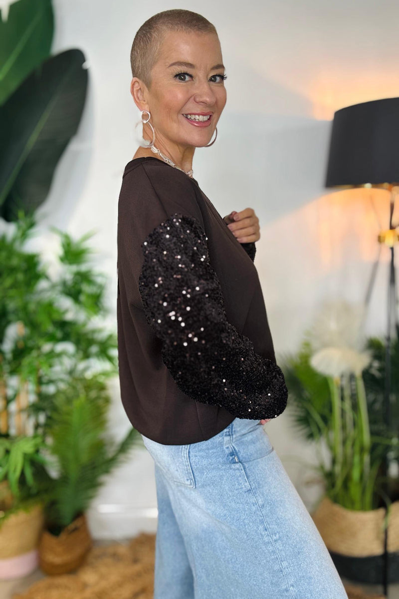 Sparkle Sleeve Sweatshirt - PRE-ORDER