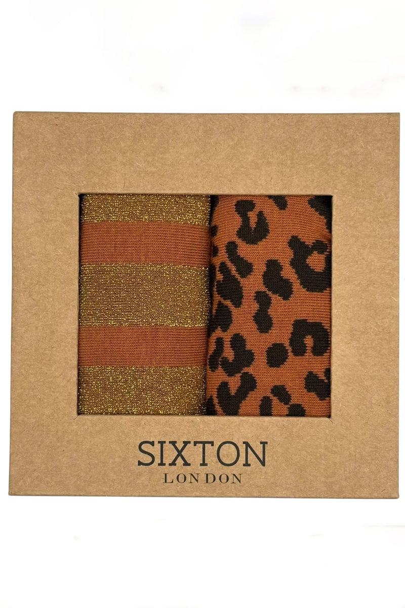 Sixton London Socks Box Duo - Copper
