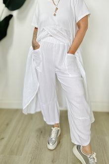 Cotton Waffle Brooke Balloon Pants