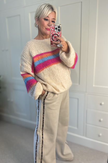 Amelia Bright Stripe Jumper