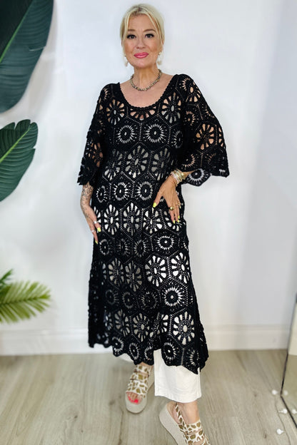 Crochet Midi Dress