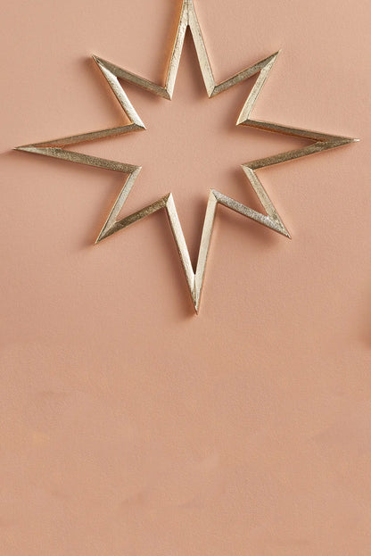 Silver Metal Large Hanging Star
