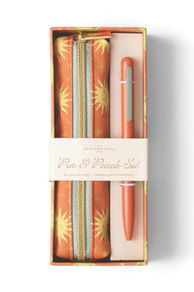 Designworks Ink Pen & Pouch Set - Terracotta Sun