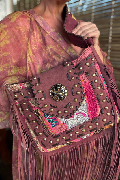 Agonda Artisan Bag - Damson