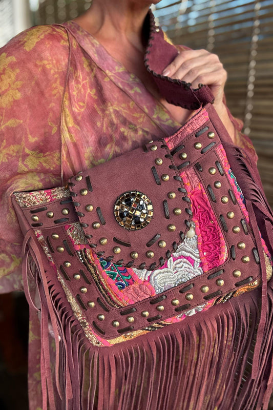 Agonda Artisan Bag - Damson