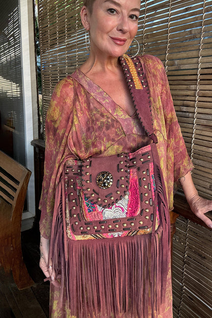 Agonda Artisan Bag - Damson