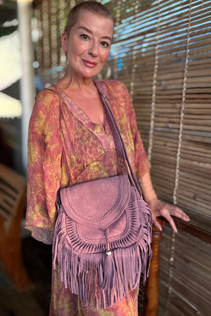 Artisan Goan Fringed Saddle Bag