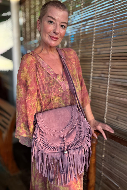 Artisan Goan Fringed Saddle Bag