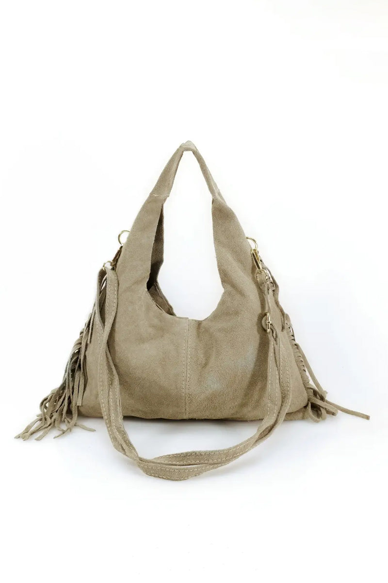 Fringe Suede Grab Bag