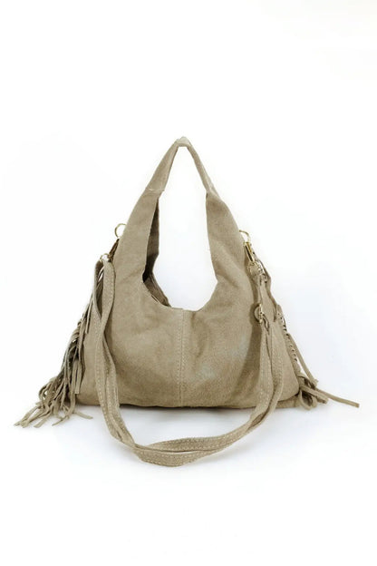 Fringe Suede Grab Bag