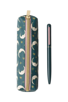 Designworks Ink Pen & Pouch Set - Teal Moon