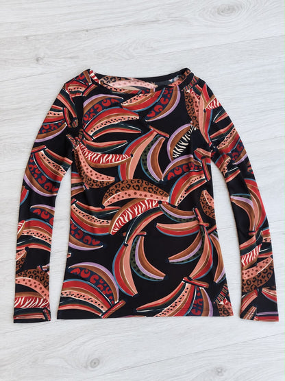 Sheerest Cashmere Mix Knitted Top - Bananas