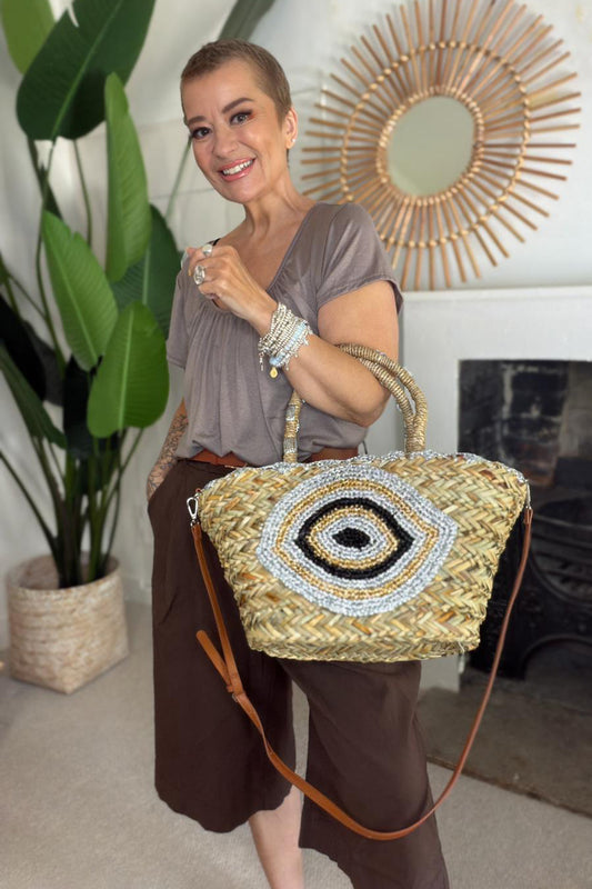 Eye Basket Bag