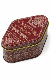 Printed Tin Candle - Pomegranate Spruce