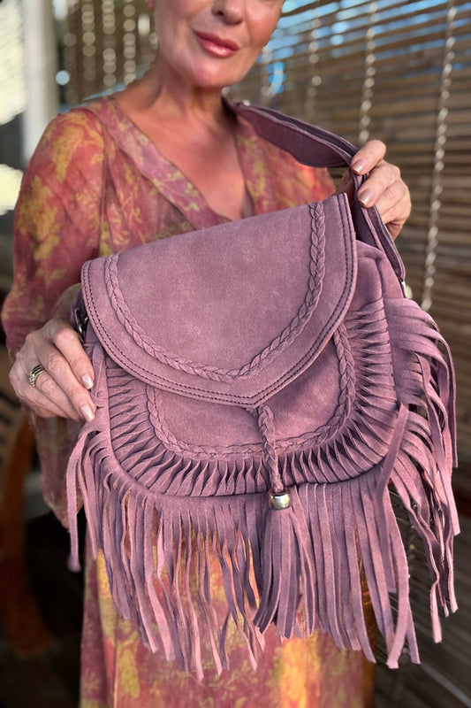 Artisan Goan Fringed Saddle Bag