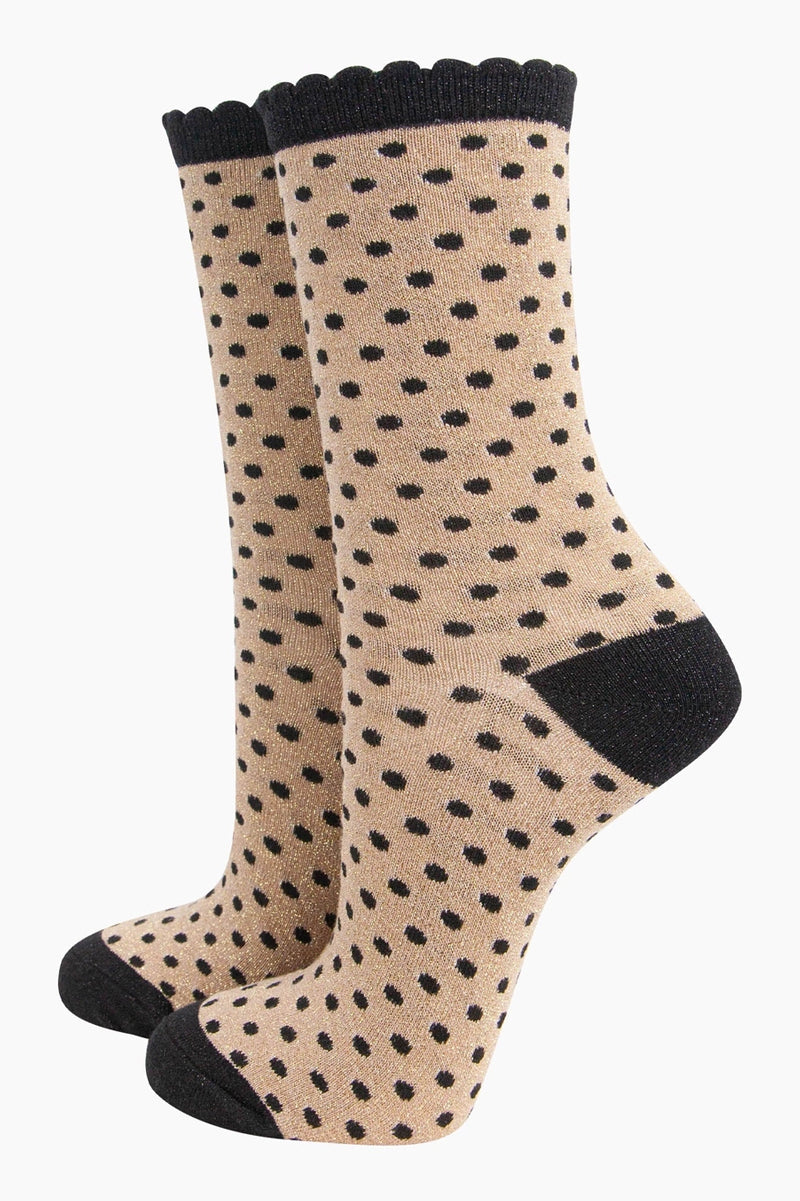 Glitter Socks - Polka Dots