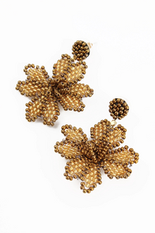 My Doris Outlet 3D Small Flower Earrings - Gold