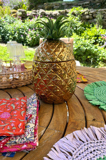 Ceramic Pineapple Ice Bucket