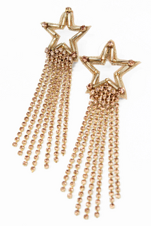 My Doris Gold Shooting Star Beaded Drops