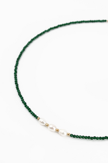 My Doris Outlet Three Pearl Necklace - Green