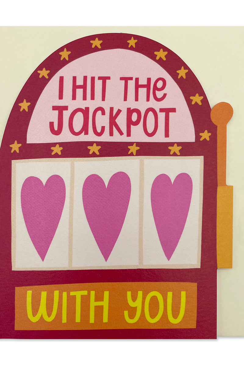 Mini I Hit The Jackpot With You Valentines Day Card