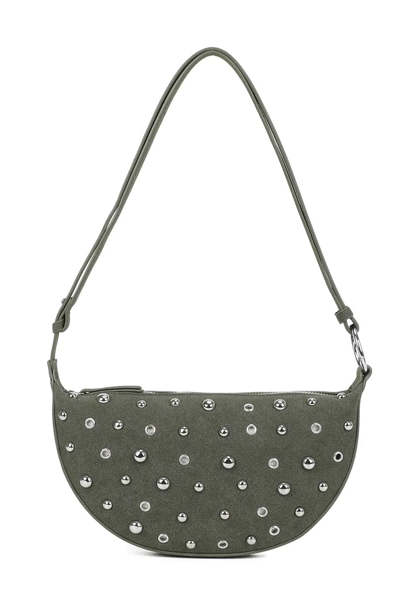 Half Moon Stud Bag