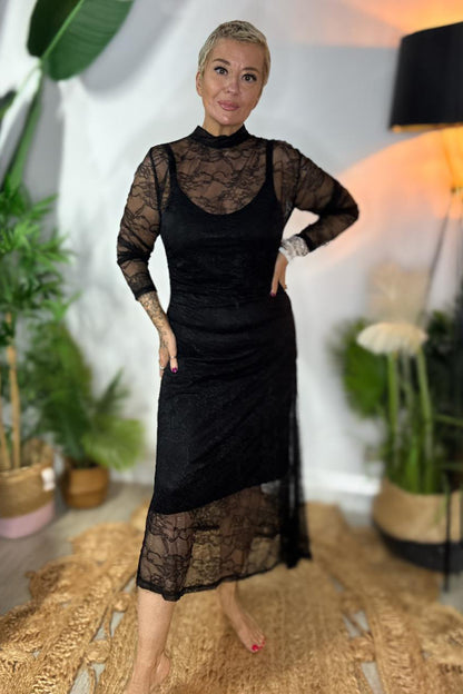 Midnight Whisper Maxi Dress