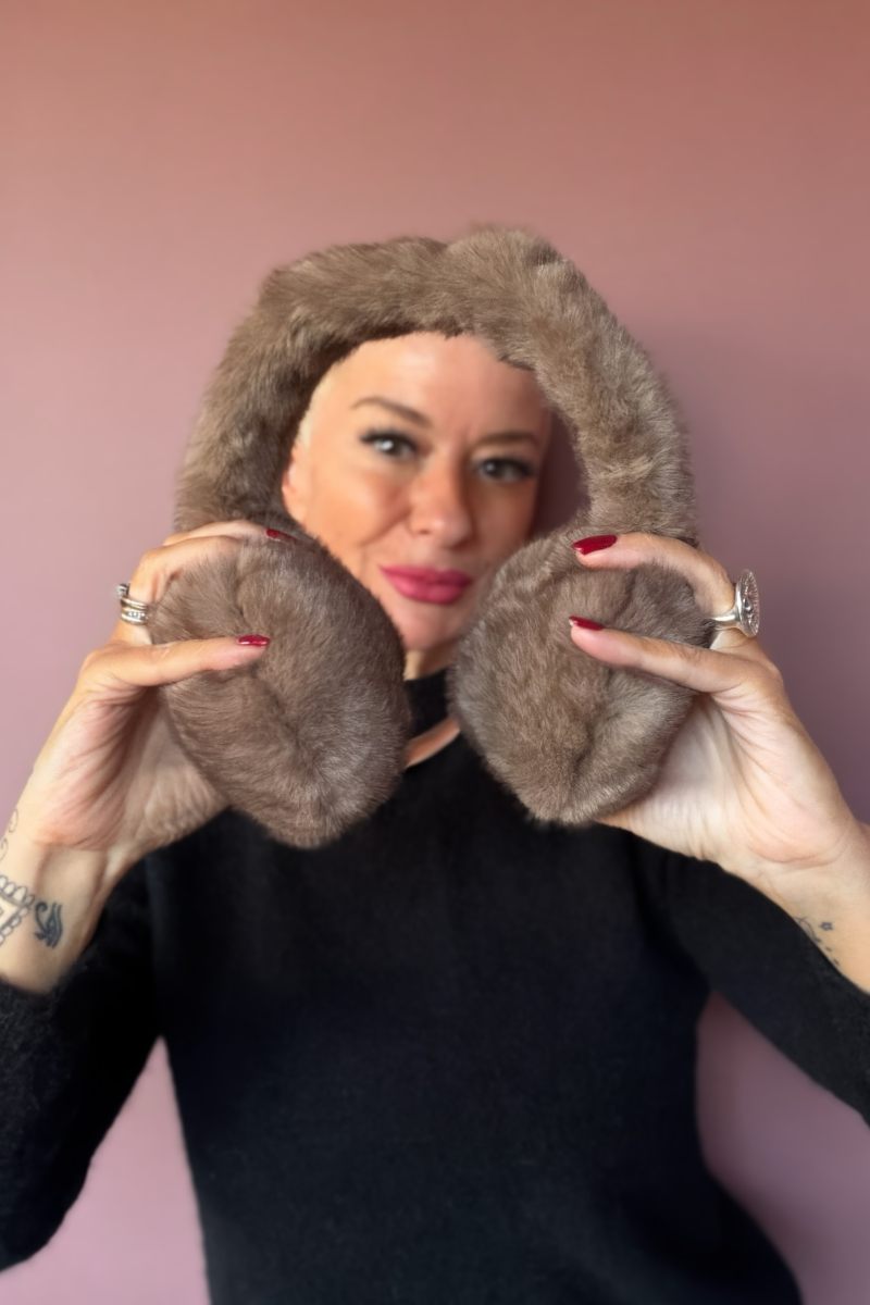 Faux Fur Muffalettas - Plain