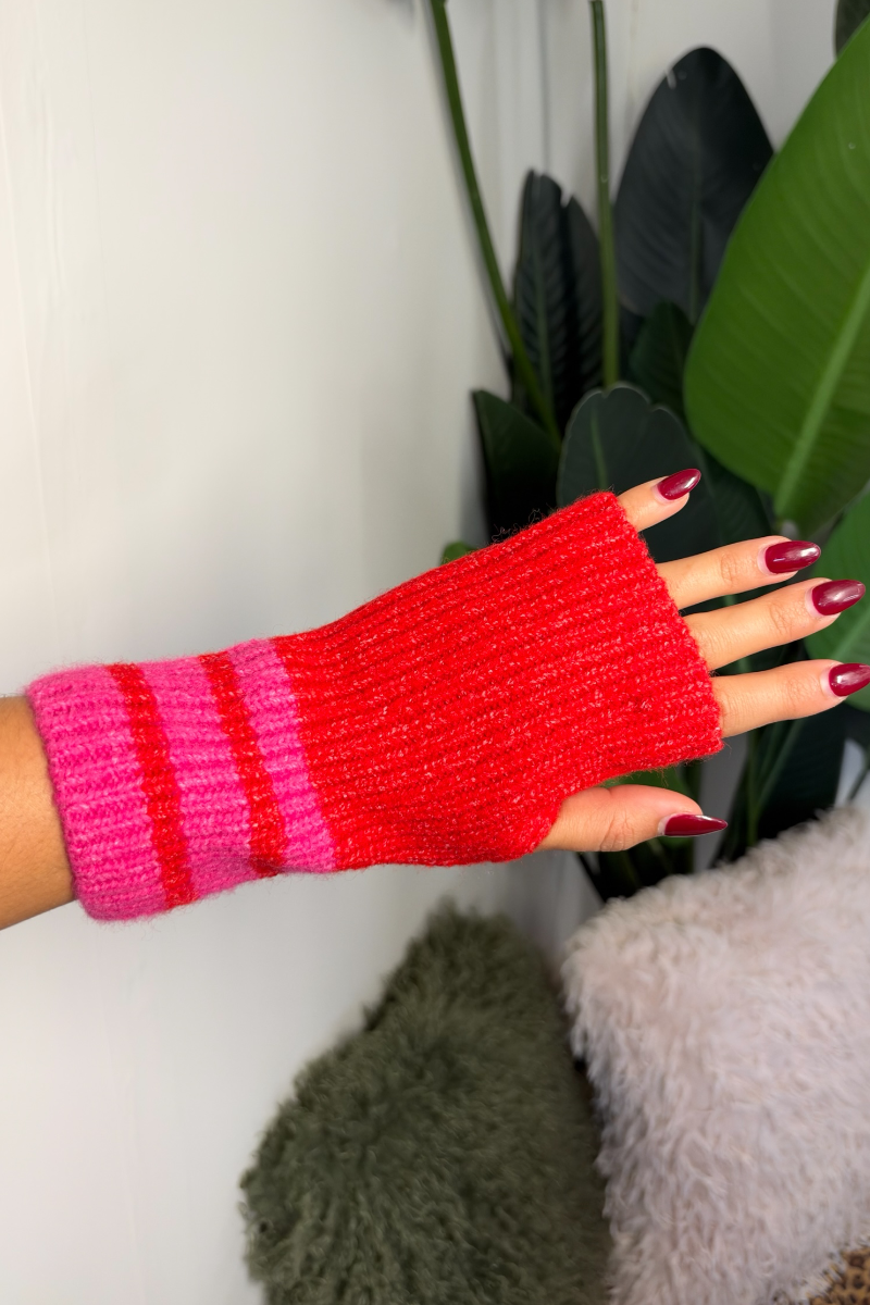 Stripe Cuff Wrist Warmer