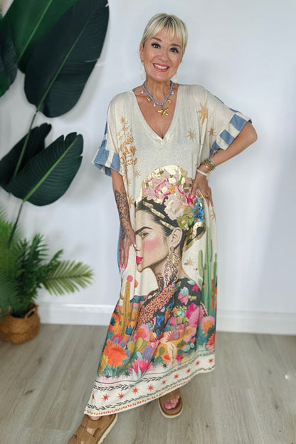 Frida Kahlo Maxi Dress - Style 3