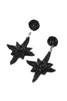 My Doris Outlet Mini Black Star Earrings